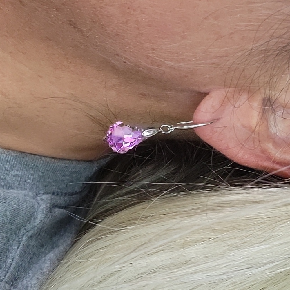 🔥LAST PAIR🔥 Barbie Glass Drop Earrings, S925